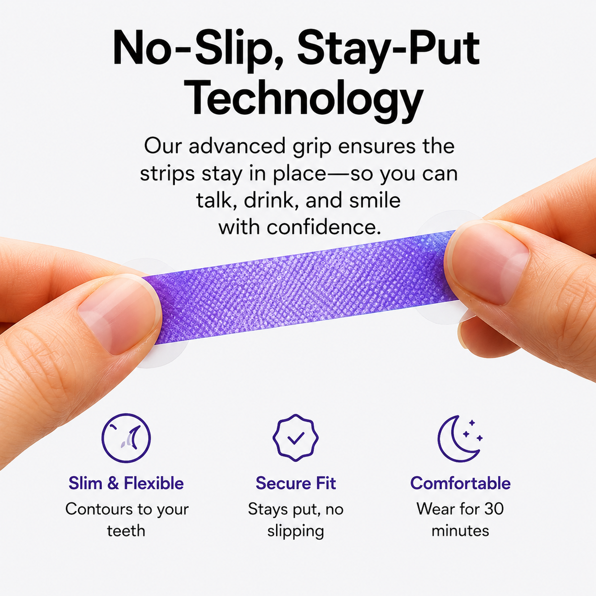 Purple Whitening Teeth Strips