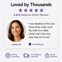 Purple Whitening Teeth Strips